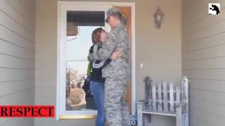 SOLDIERS COMING HOME TO GIRLFRIENDS Try Not To Cry RESPECT