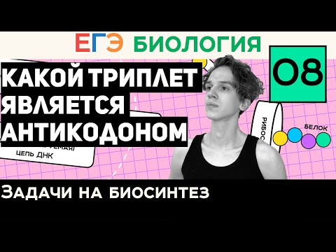 #8 какой триплет является антикодоном | Новый тип задач | Задачи 27 на синтез белка |  ЕГЭ Биология