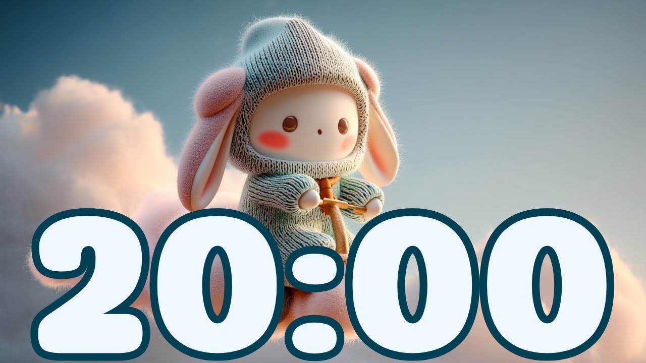 20-Minute Timer ☁️✨ Noki in the Clouds – Cute Relaxing Sky Ambience for Focus & Calm