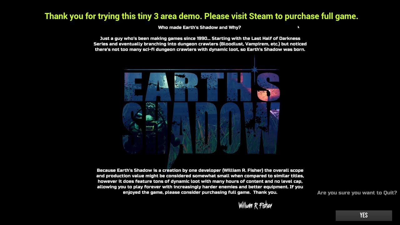 Earth's Shadow - Demo - SciFi Dungeon Crawler