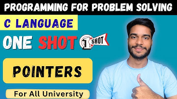 Pointers | One Shot | C Language | KKS Computer Science – All Universities | B.Tech/BCA/Diploma CS