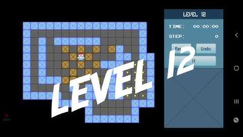 Classic Sokoban Level 12 | without UNDO | Solution 1 - 90