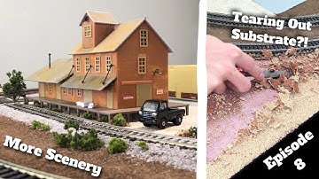 Building HO Train Layout - Ep 8 - Big Change & More Scenery!