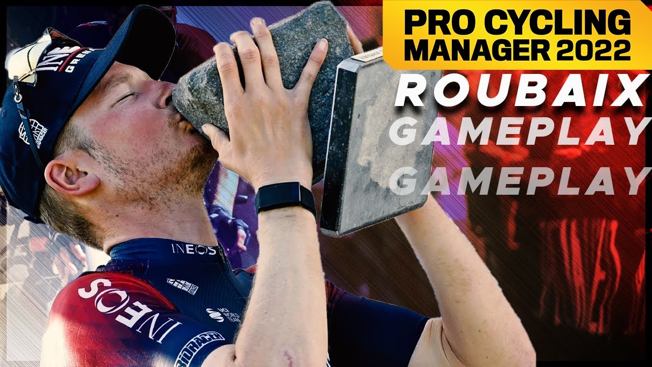 MVDP vs Van Aert Roubaix Gameplay on Pro Cycling Manager 2022 