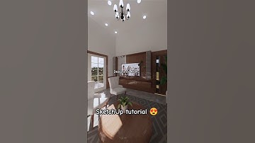 SketchUp ceiling design #shorts #shortvideo