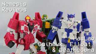 Nemesis Reviews Transformers HasLab Gaihawk, Ellbat, & Deathcobra