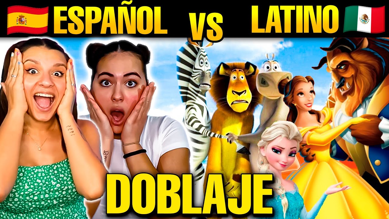 🇪🇸 ESPAÑOLAS REACCIONAN a DOBLAJE en DISNEY LATINO vs ESPAÑOL 😱 *SON MUY DIFERENTES* ​