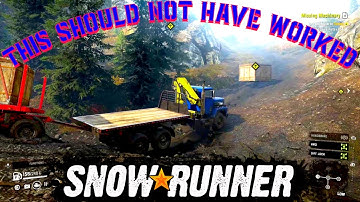 Complete Amateur Uses Loading Crane - SnowRunner