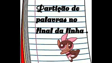 Como continuar a palavra na outra linha?