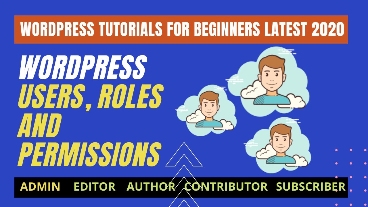 Manage Users in WordPress | Add/ Edit/ Delete Users | User Roles ...