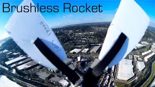 Brushless R/C Rocket Vertical Landing With Pop Up Fins - Rctestflight