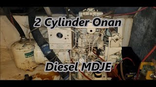 COLD START Vintage ONAN Diesel Generator 4K HD