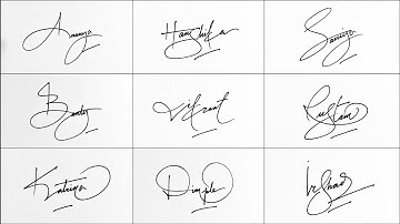 Amazing signature style | Signature tutorial | Anup calligraphy