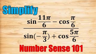 Evaluating Trigonometric Expressions (Q5) - Number Sense 101