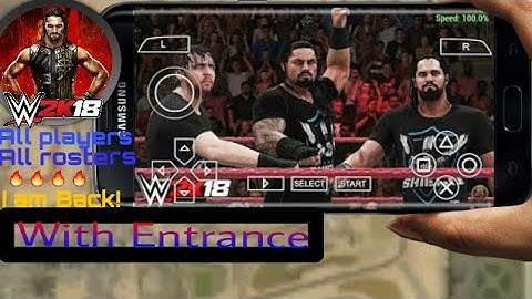 Wwe 2k18 Ppsspp mod for android | With entrance | Discussion | Must Watch | I am back | Wwe 2k18 |