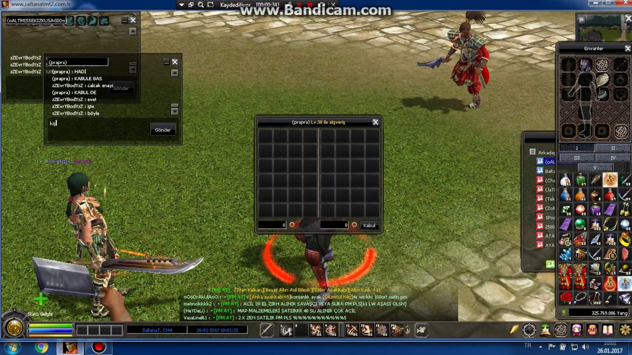saltanat mt2 eşya calmaya calışan enayi :D