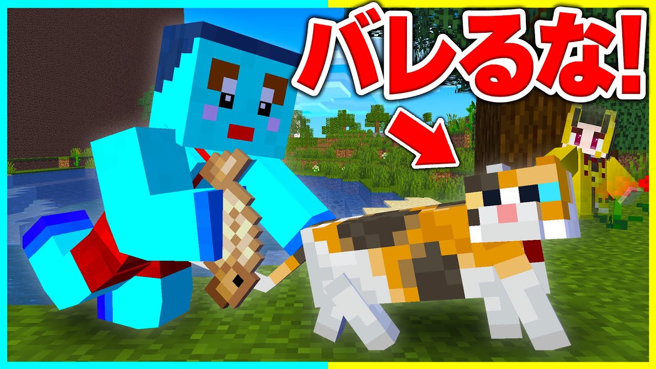 ネコになって最悪な弟から生き延びろwww 【まいくら / マインクラフト】