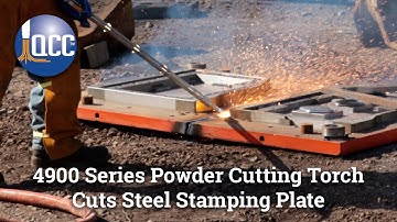 4900 Series Powder Cutting Torch Cuts Thick Steel Stamping Plate | Recycling Metal Processing