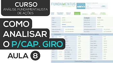 O que significa P Cap giro?