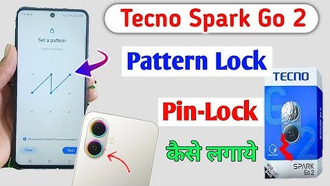 Tecno Spark Go 2 Pattern,Pin & Password Lock kaise lagaye/How to screen lock Setting Tecno Spark Go2