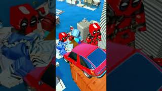 الرجل العنكبوت انقاذ باتمان Spider-Man  MINECRAFT Rescue  funny Game GTA 5 superhero