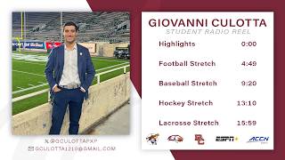 Giovanni Culotta | Student Radio Reel