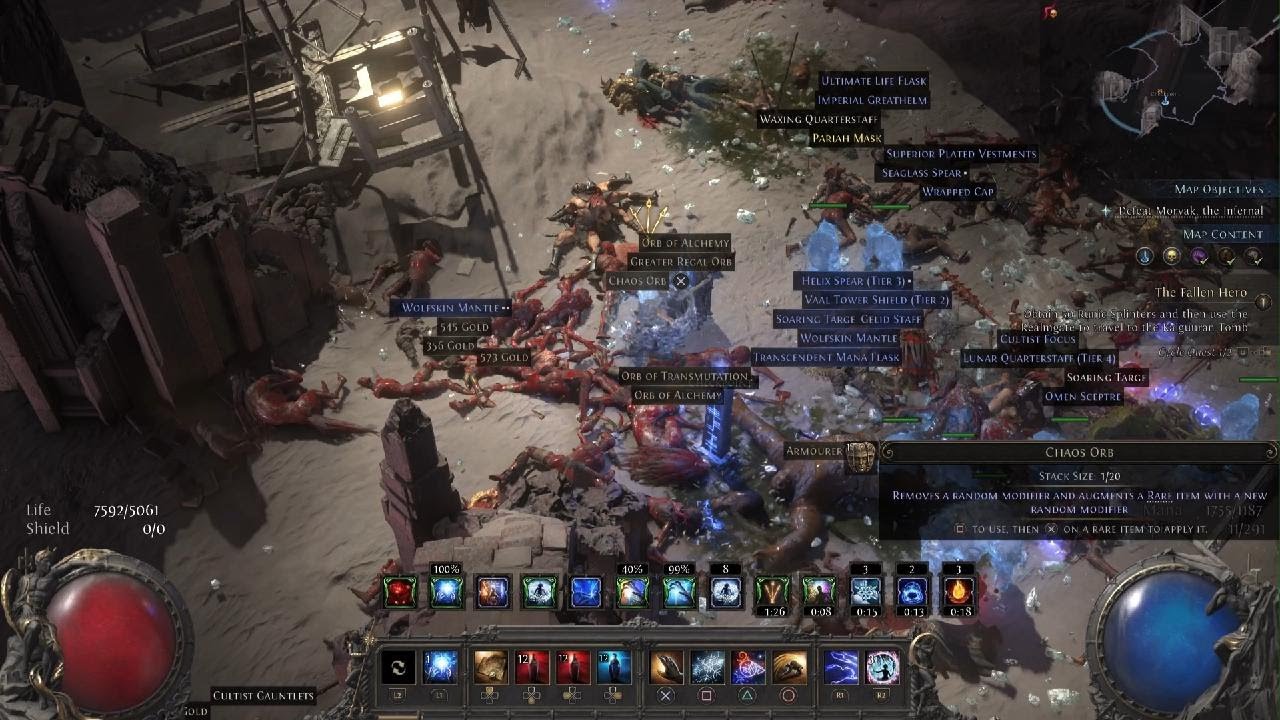 Path of Exile 2: Blood Mage - Malgor Boss (Flotsam Map) | Cast on Crit ...