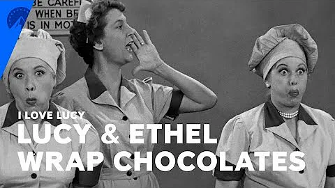 I Love Lucy | Lucy And Ethel At The Chocolate Fact...