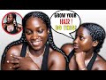 DO THIS HAIRSTYLE FOR MAJOR GROWTH AND LENGTH RETENTION#5 + Ambunu Leaves Detangler