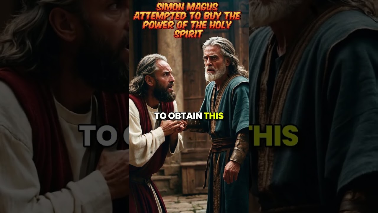 Simon Magus Attempted to Buy the Power of the Holy Spirit 