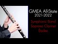 20212022 gmea allstate soprano clarinet tudes symphonic band grades 1112