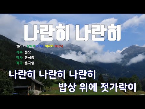 [은성 반주기] 나란히나란히 - 동요