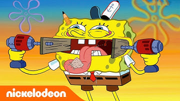 SpongeBob | SpongeBob terjebak di atap| Nickelodeon Bahasa