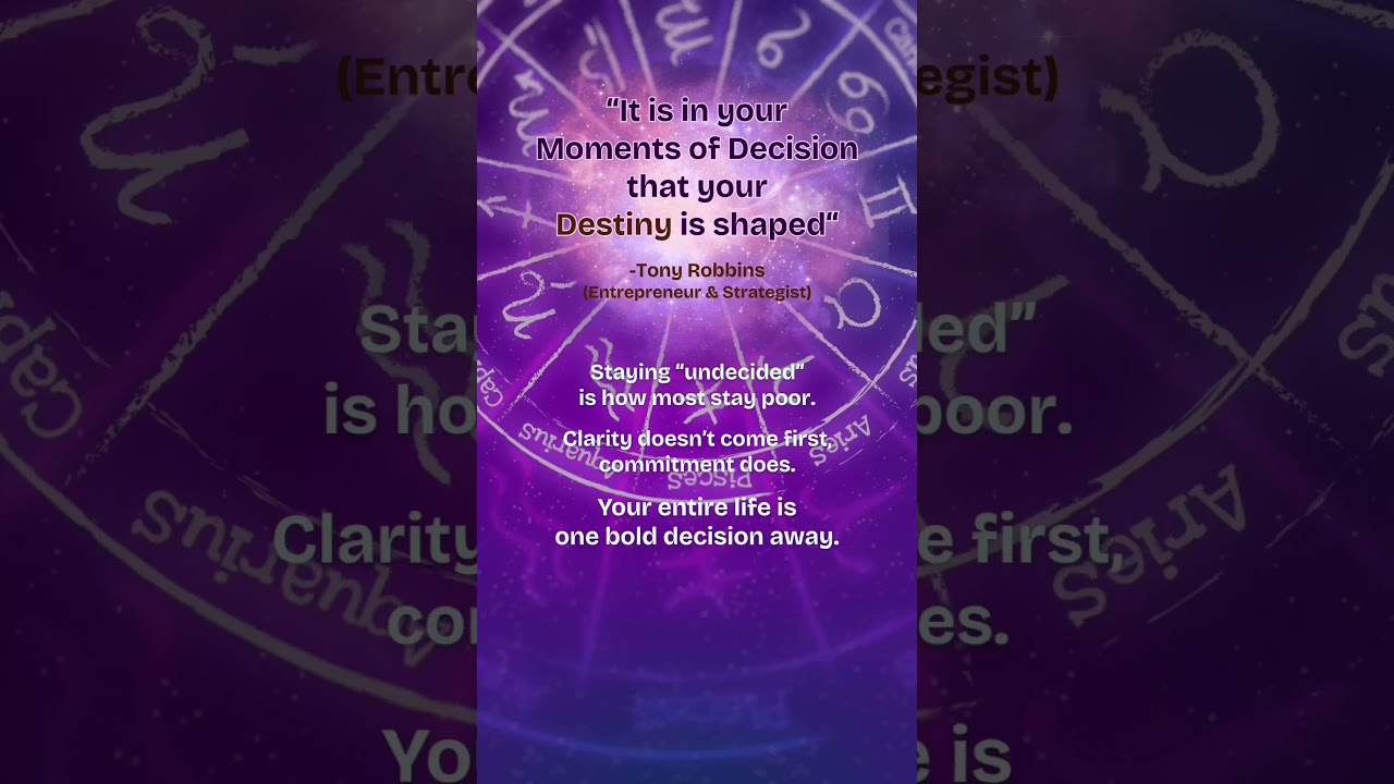 This One Decision Could Shape Your Entire Destiny – Tony Robbins Motivation