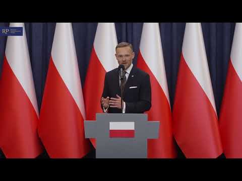 Media briefing by the Head of the Chancellery of the President of the Republic of Poland, Zbignie...