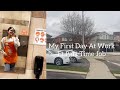 My first day at work  part time job  international student  canada vlogs