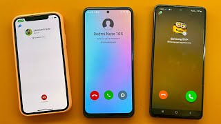 FAKE CALL+iMO Calling on Xiaomi Redmi Note10S Vs iPhone X Vs Samsung Galaxy Note 10 / Incoming Call
