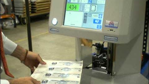 Paper counting machine - Vacuumatic Vicount 3 - Pin and Blade counting cheque samples