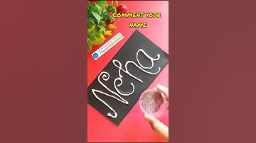 Most Viral Name Art 😍🎨 #comment #viralvideo #trending #artandcraft #shorts #name #diy #fyp