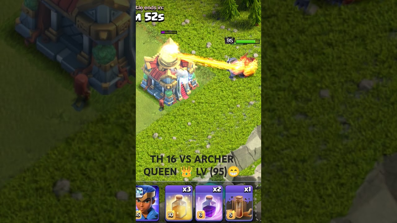 TH 16 vs lv (95) Archer Queen 👑 