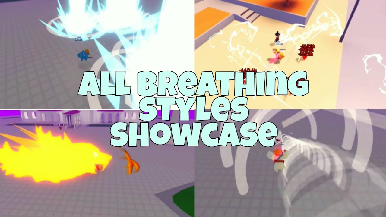 Roblox | ANIME FIGHTING SIMULATOR ALL BREATHING STYLES SHOWCASE! - YouTube