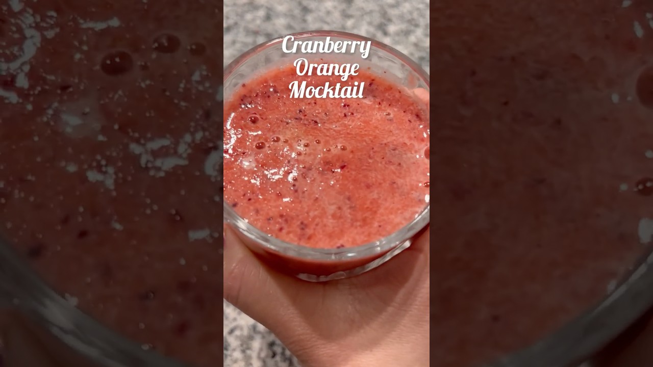 Cranberry Orange Mocktail 