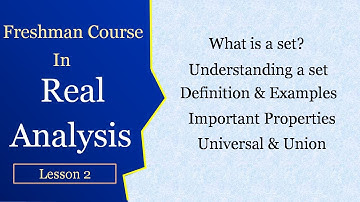 Real analysis set theory | Real analysis sets and functions | Real analysis sets | Real analysis