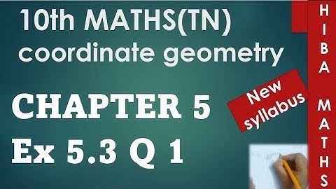 10th maths chapter 5 exercise 5.3 question 1 tn samacheer hiba maths