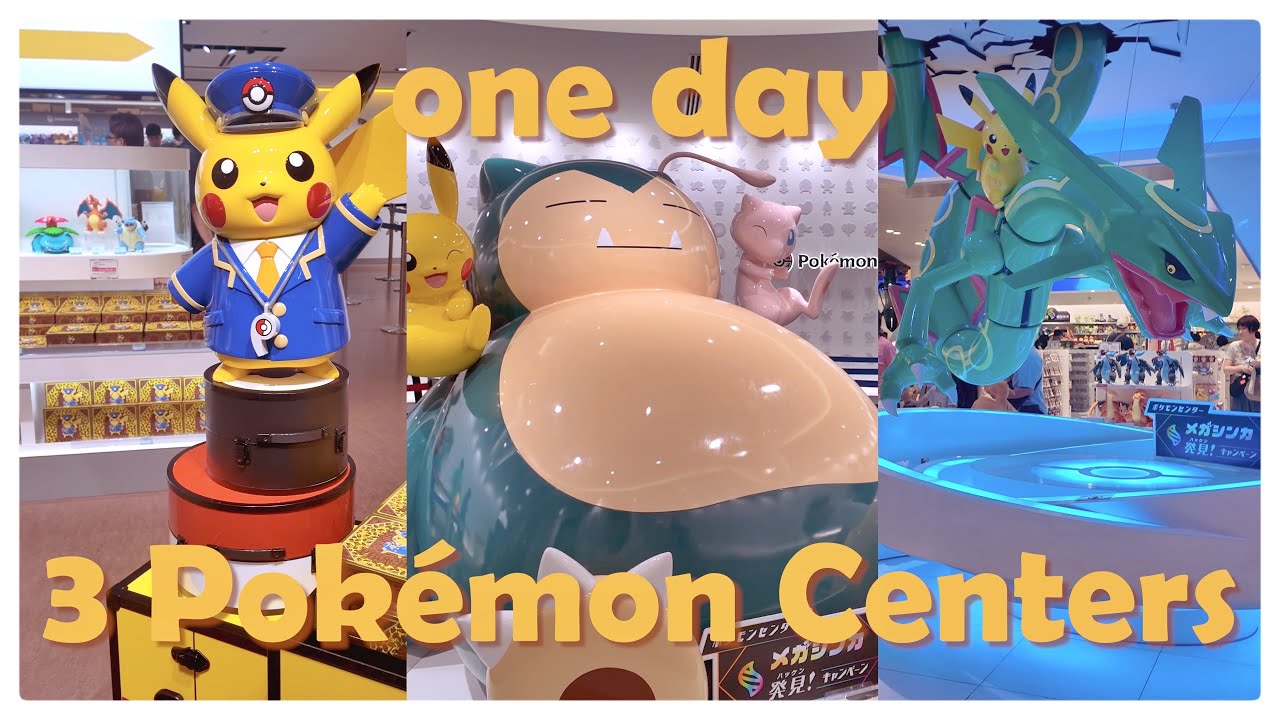 3 Pokémon Centers in one day? Japan Vlog