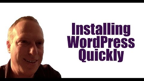 Wordpress Training Video 2  Installing WordPress Quickly   Baer On Marketing
