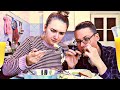 МУКБАНГ 🐟 Копченая Скумбрия и Запеченная картошка Легкий салат Кушаем вместе АСМР еда ASMR
