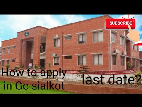 Gc university Sialkot admission open 2021