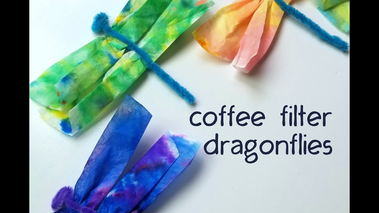 How to Make Coffee Filter Dragonflies YouTube