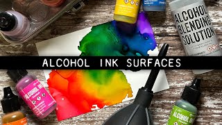 Tim Holtz Alcohol Ink + Surfaces